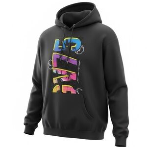 NWT Avenue George V Paris Unisex Black Sax Hoodie Embellishment Graphic 5XL